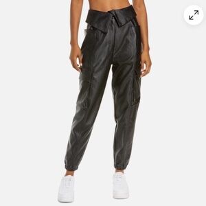 Air Jordan Faux Leather Utility Pants XSmall
